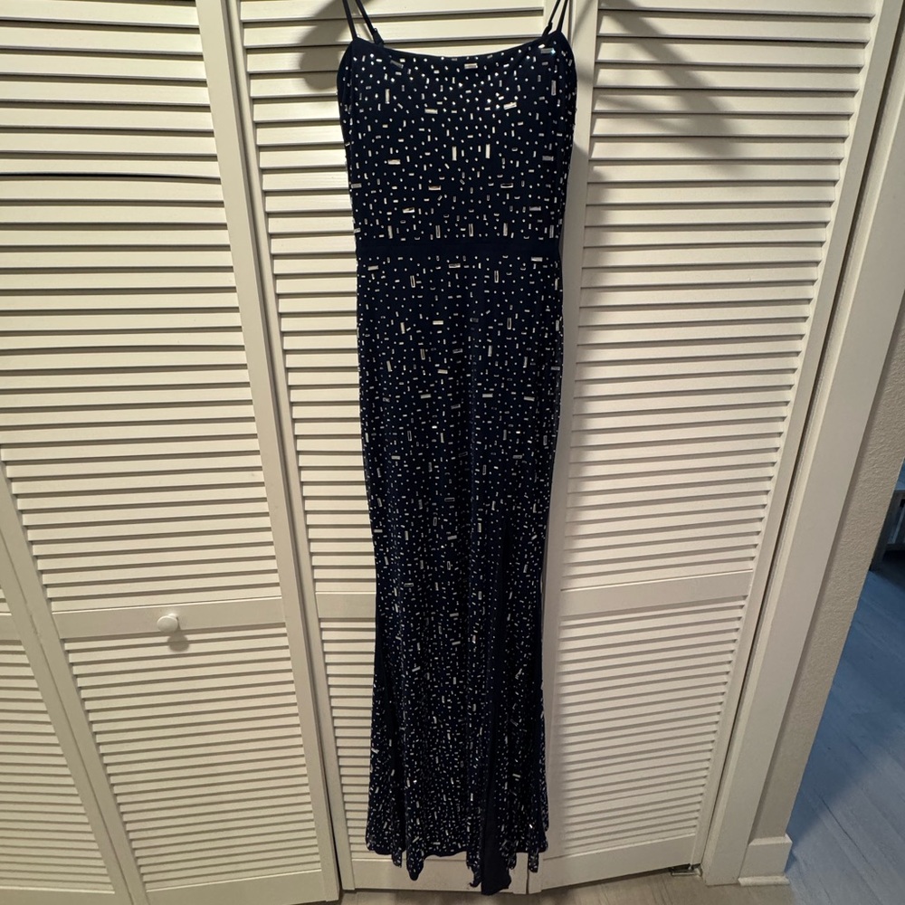 Windsor navy blue embellished formal dress